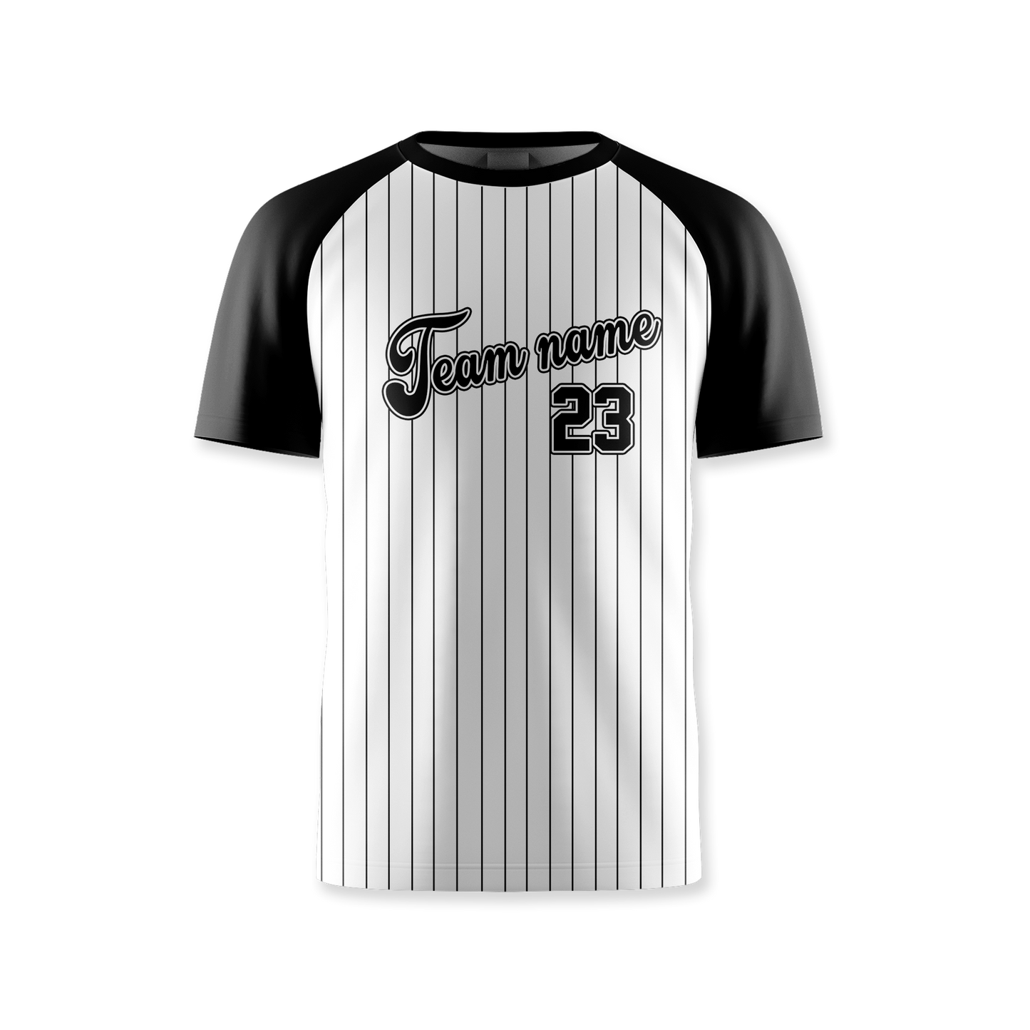 Athletic Top - Short Sleeve - Pinstripes