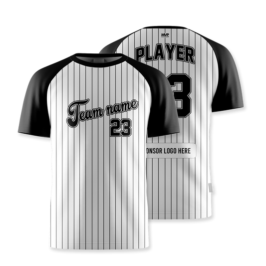 Athletic Top - Short Sleeve - Pinstripes