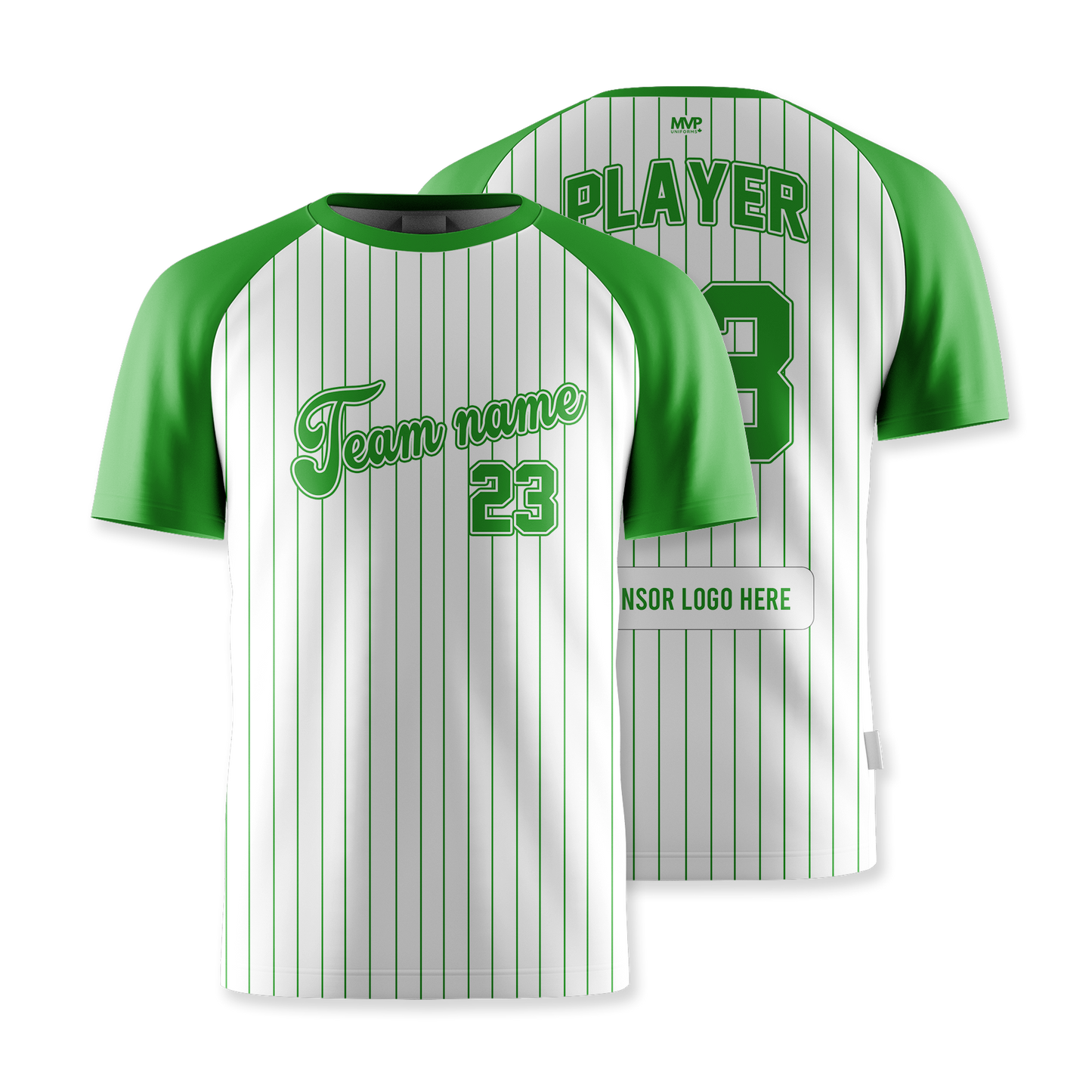 Athletic Top - Short Sleeve - Pinstripes
