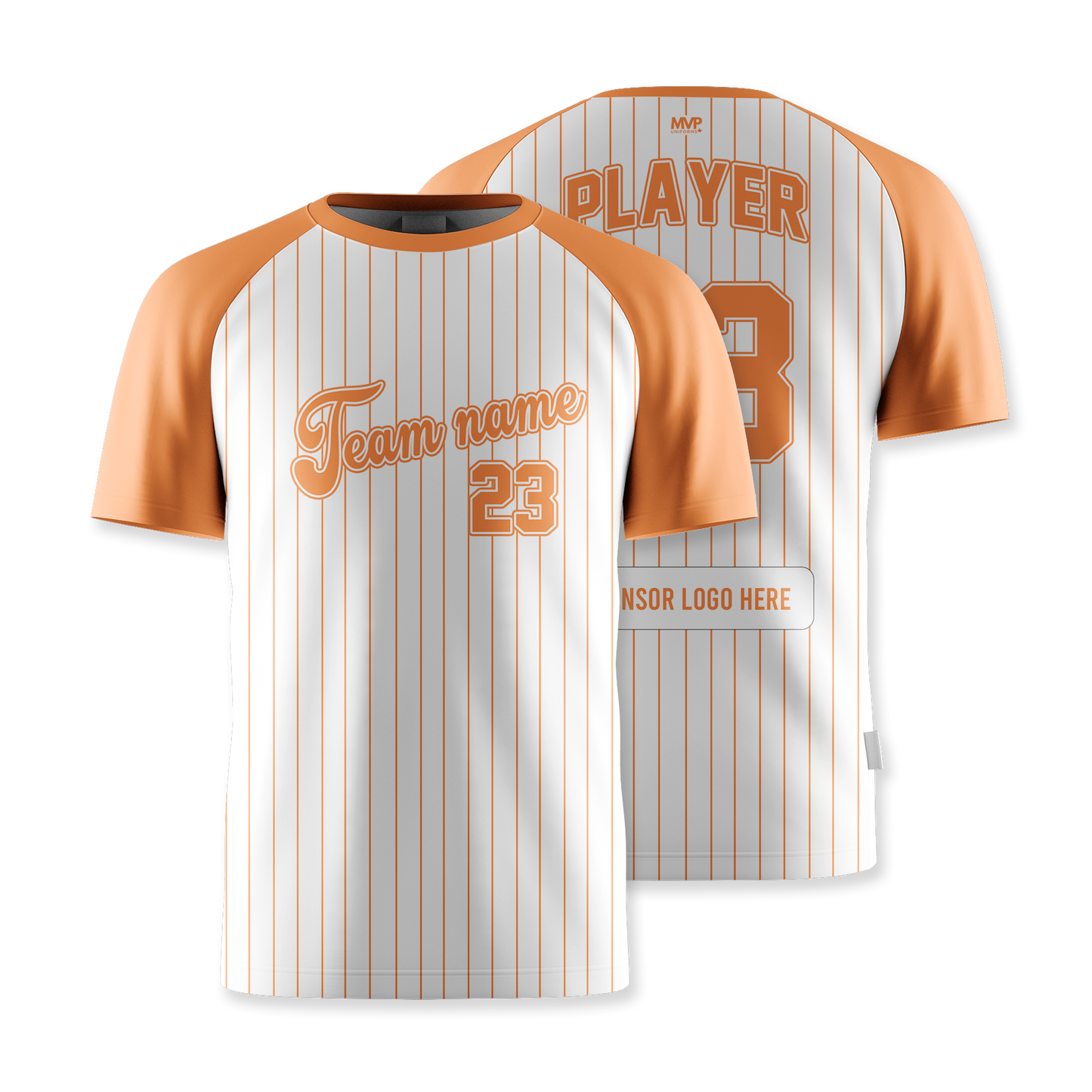 Athletic Top - Short Sleeve - Pinstripes