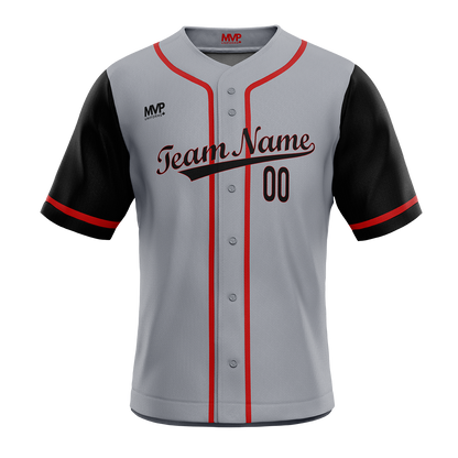 Black and red baseball jersey sales